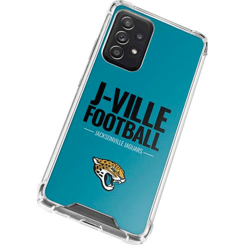 NFL Jacksonville Jaguars Team Motto Galaxy A72 5G Clear Case