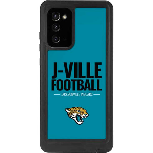 NFL Jacksonville Jaguars Team Motto Galaxy Note20 5G Waterproof Case