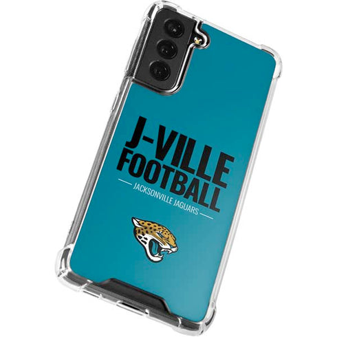 NFL Jacksonville Jaguars Team Motto Galaxy S21 FE Clear Case