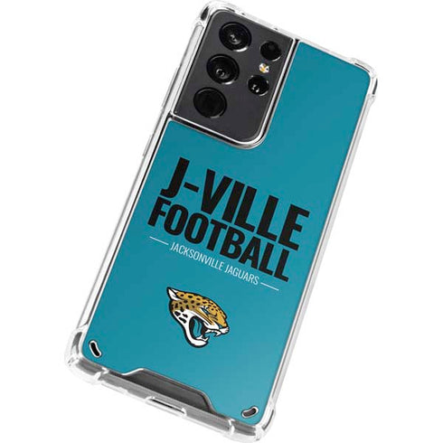 NFL Jacksonville Jaguars Team Motto Galaxy S21 Ultra 5G Clear Case