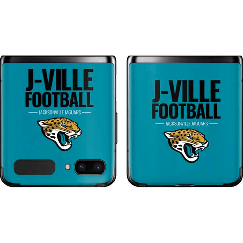 NFL Jacksonville Jaguars Team Motto Galaxy Z Flip Skin