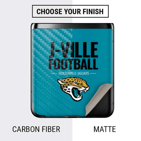 NFL Jacksonville Jaguars Team Motto Galaxy Z Flip Skin