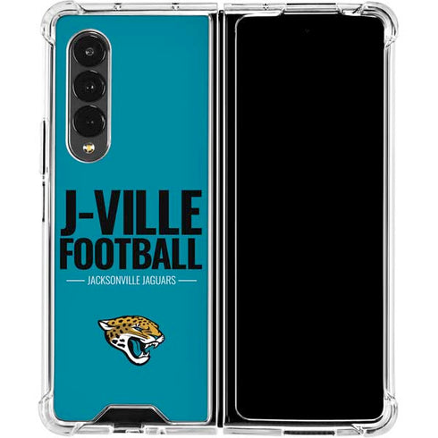 NFL Jacksonville Jaguars Team Motto Galaxy Z Fold4 5G Clear Case