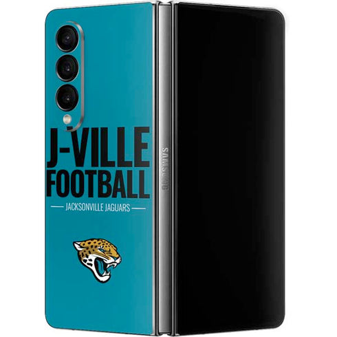 NFL Jacksonville Jaguars Team Motto Galaxy Z Fold4 5G Skin