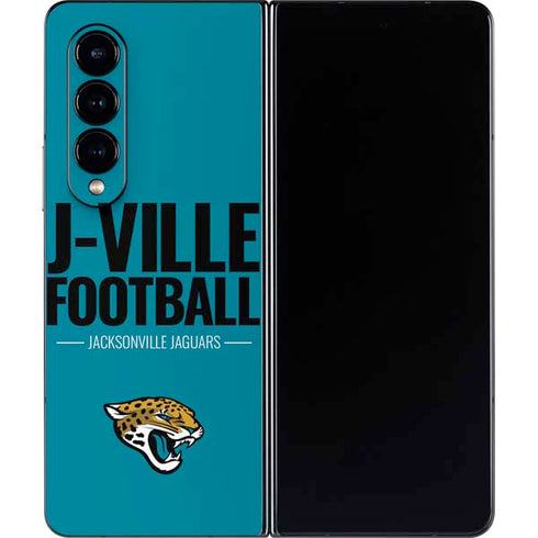 NFL Jacksonville Jaguars Team Motto Galaxy Z Fold4 5G Skin