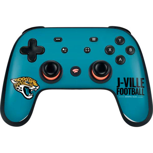 NFL Jacksonville Jaguars Team Motto Google Stadia Controller Skin