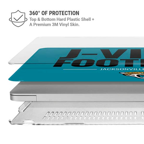 NFL Jacksonville Jaguars Team Motto MacBook Pro 16in (2019-20) Case plus Skin