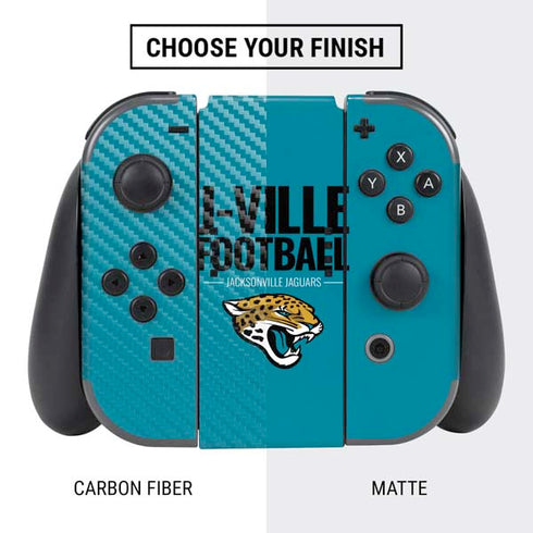 NFL Jacksonville Jaguars Team Motto Nintendo Switch Bundle Skin