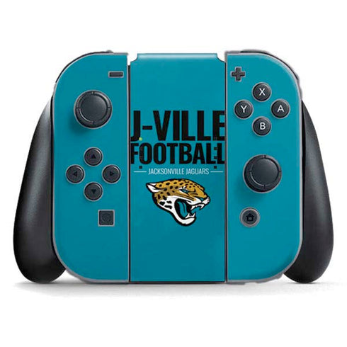 NFL Jacksonville Jaguars Team Motto Nintendo Switch (2017-2021) Joy-Con Controller Skin