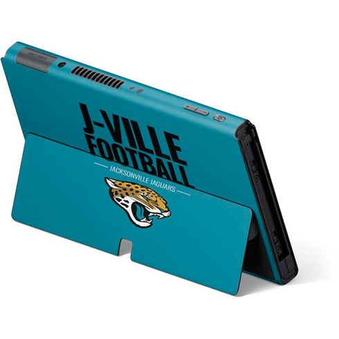 NFL Jacksonville Jaguars Team Motto Nintendo Switch OLED (2021) Skin