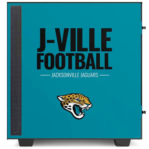 NFL Jacksonville Jaguars Team Motto NZXT H510 Compact ATX Mid-Tower Case Skin