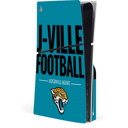 NFL Jacksonville Jaguars Team Motto PS5 Slim Disk Console Skin