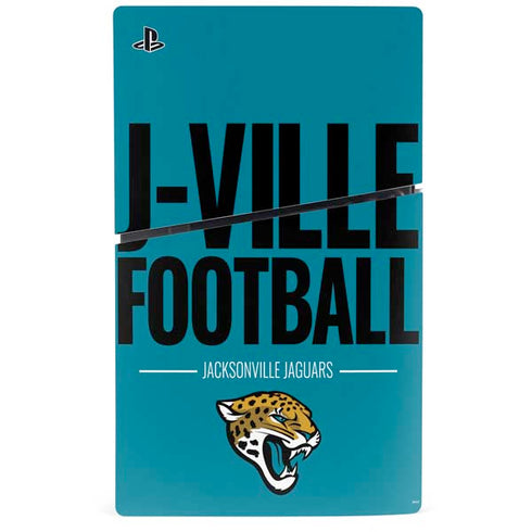 NFL Jacksonville Jaguars Team Motto PS5 Slim Digital Edition Console Skin