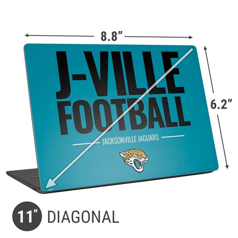 NFL Jacksonville Jaguars Team Motto Universal Laptop 11in (8.8 x 6.2in) Skin