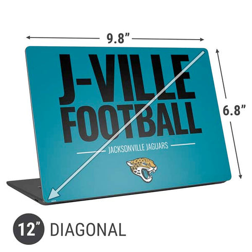 NFL Jacksonville Jaguars Team Motto Universal Laptop 12in (9.8 x 6.8in) Skin