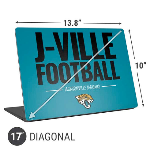 NFL Jacksonville Jaguars Team Motto Universal Laptop 17in (13.8 x 10in) Skin