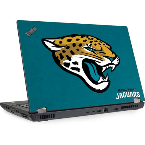 NFL Jacksonville Jaguars Teal Distressed Lenovo ThinkPad Skin