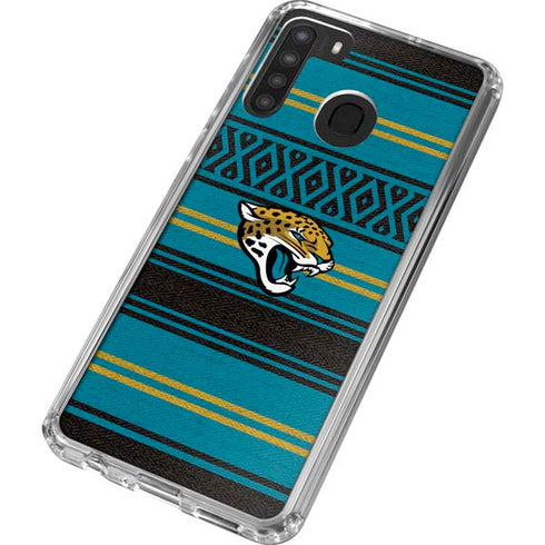 NFL Jacksonville Jaguars Trailblazer Galaxy A21 Clear Case