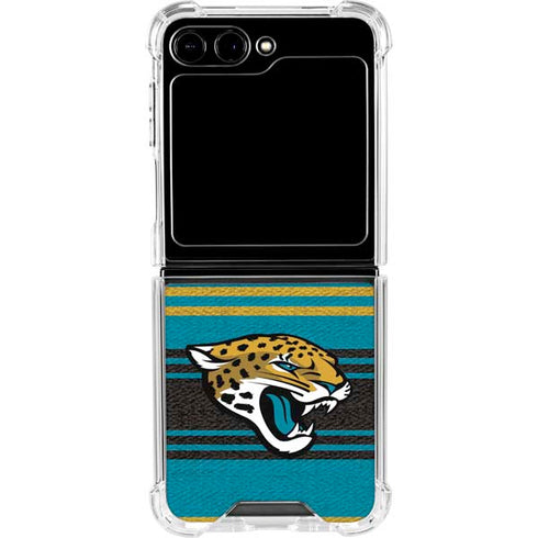 NFL Jacksonville Jaguars Trailblazer Galaxy Z Flip5 5G Clear Case
