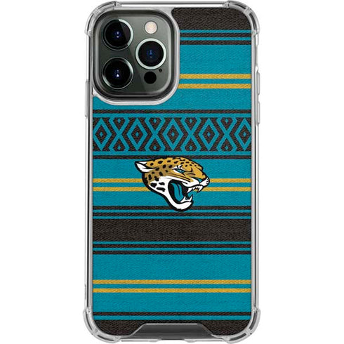 NFL Jacksonville Jaguars Trailblazer iPhone 14 Pro Max Clear Case