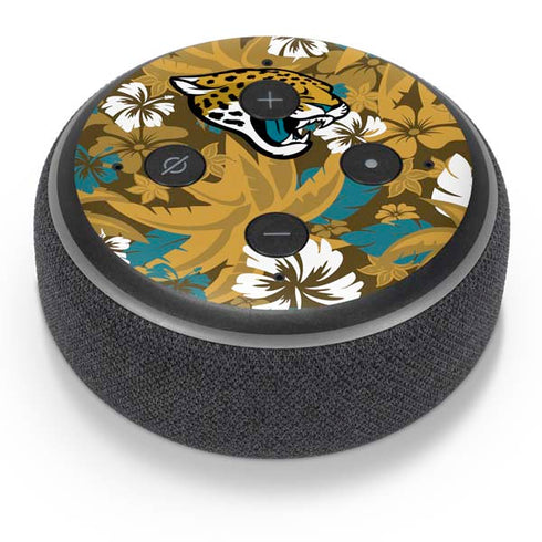 NFL Jacksonville Jaguars Tropical Print Amazon Echo Dot Skin