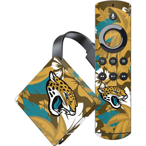 NFL Jacksonville Jaguars Tropical Print Amazon Fire TV Skin