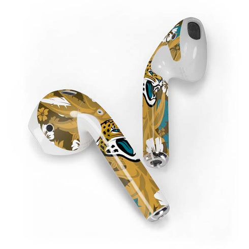 NFL Jacksonville Jaguars Tropical Print Apple AirPods Skin