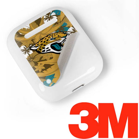 NFL Jacksonville Jaguars Tropical Print Apple AirPods Skin