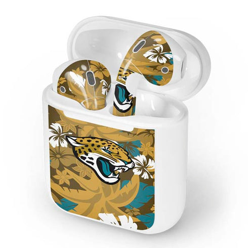 NFL Jacksonville Jaguars Tropical Print Apple AirPods Skin