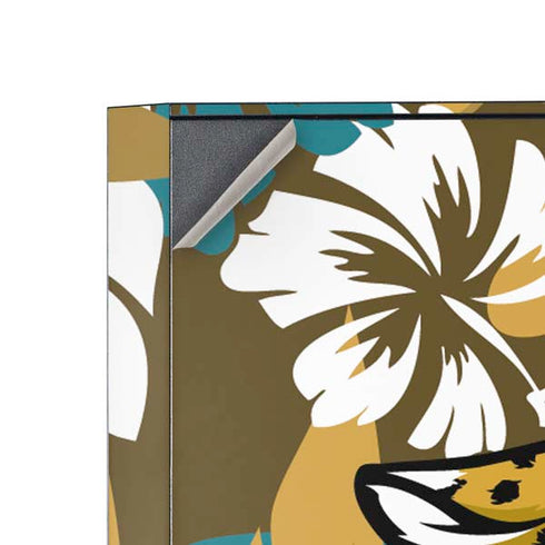 NFL Jacksonville Jaguars Tropical Print Corsair 4000D Tempered Glass Mid-Tower ATX Case Skin