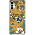 NFL Jacksonville Jaguars Tropical Print Galaxy A13 5G Clear Case