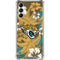 NFL Jacksonville Jaguars Tropical Print Galaxy A14 5G Clear Case