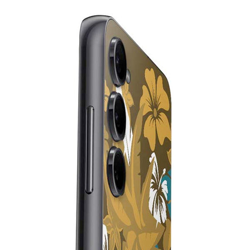 NFL Jacksonville Jaguars Tropical Print Galaxy A14 5G Skin