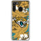 NFL Jacksonville Jaguars Tropical Print Galaxy A21 Clear Case