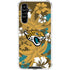 NFL Jacksonville Jaguars Tropical Print Galaxy A54 5G Clear Case