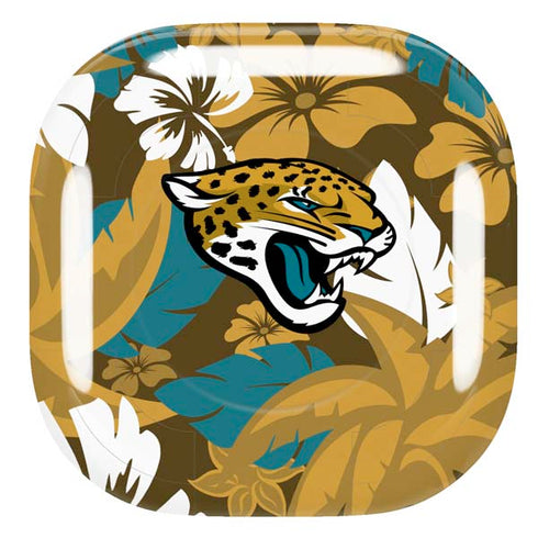 NFL Jacksonville Jaguars Tropical Print Galaxy Buds Pro Skin