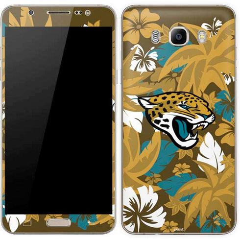 NFL Jacksonville Jaguars Tropical Print Galaxy J7 Skin