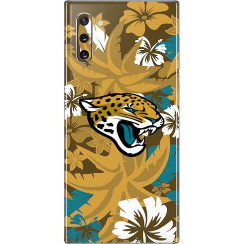 NFL Jacksonville Jaguars Tropical Print Galaxy Note 10 Skin