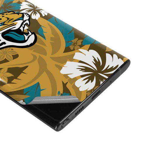 NFL Jacksonville Jaguars Tropical Print Galaxy Note 10 Skin
