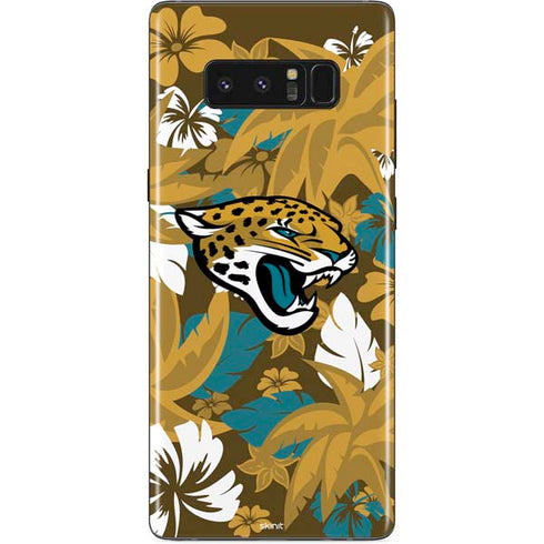 NFL Jacksonville Jaguars Tropical Print Galaxy Note 8 Skin
