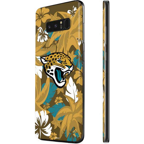 NFL Jacksonville Jaguars Tropical Print Galaxy Note 8 Skin