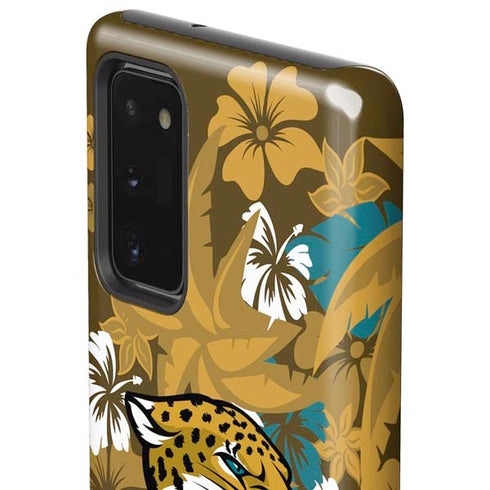NFL Jacksonville Jaguars Tropical Print Galaxy Note20 5G Pro Case