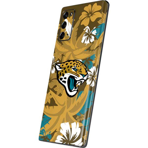 NFL Jacksonville Jaguars Tropical Print Galaxy Note20 5G Skin