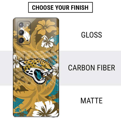 NFL Jacksonville Jaguars Tropical Print Galaxy Note20 5G Skin