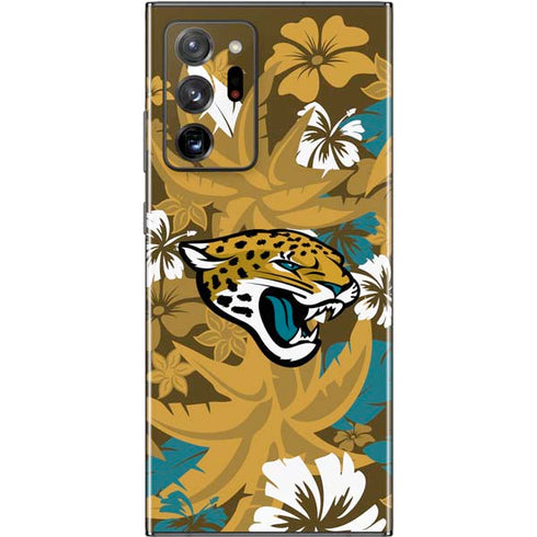 NFL Jacksonville Jaguars Tropical Print Galaxy Note20 Ultra 5G Skin