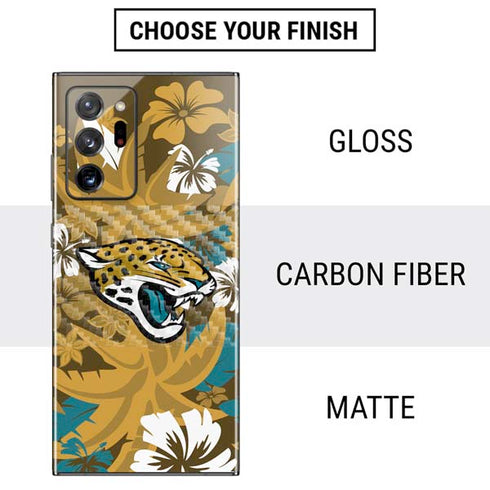 NFL Jacksonville Jaguars Tropical Print Galaxy Note20 Ultra 5G Skin