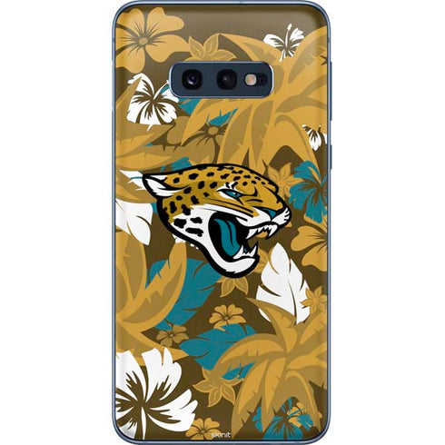 NFL Jacksonville Jaguars Tropical Print Galaxy S10e Skin
