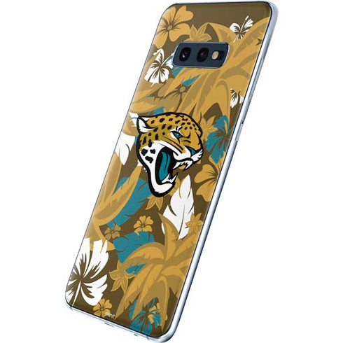 NFL Jacksonville Jaguars Tropical Print Galaxy S10e Skin