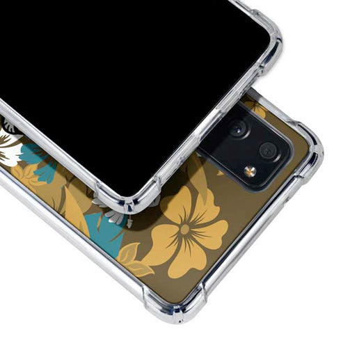 NFL Jacksonville Jaguars Tropical Print Galaxy S20 FE Clear Case