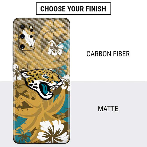 NFL Jacksonville Jaguars Tropical Print Galaxy S20 Plus Skin